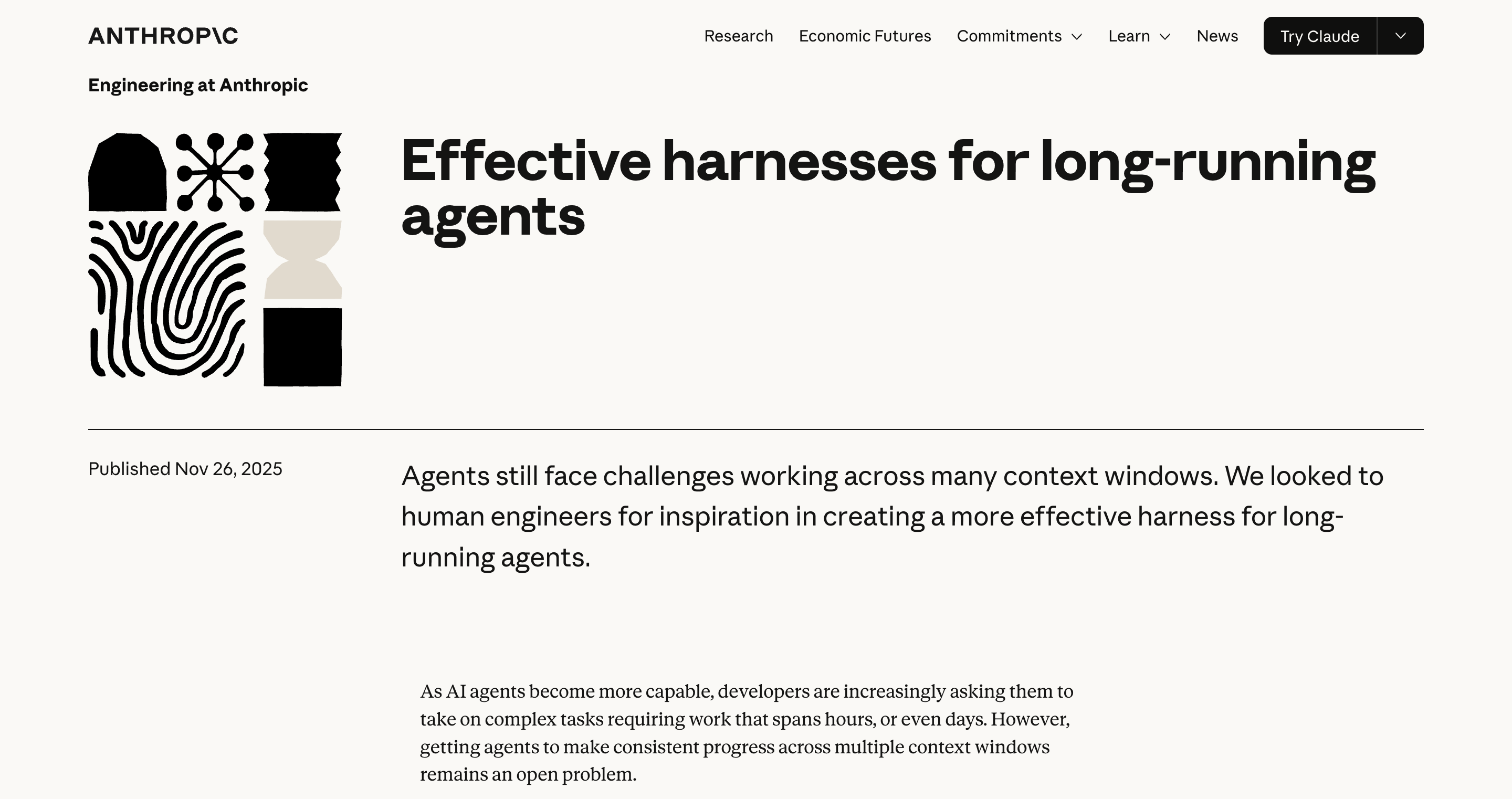 Anthropic 第二篇——长时运行 Agent 的 Harness 设计